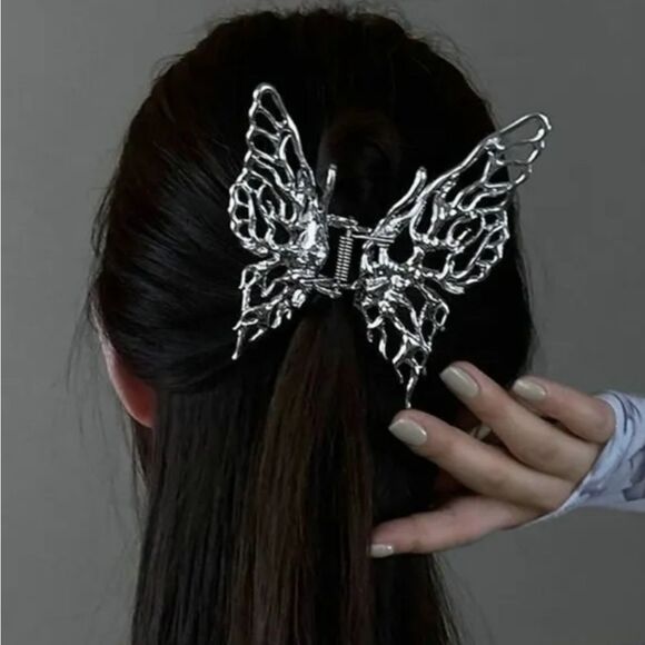 Dolls Kill Accessories - NWOT Butterfly Hair Clip Silver